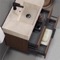 Floating Bathroom Vanity, Modern, Walnut, 32